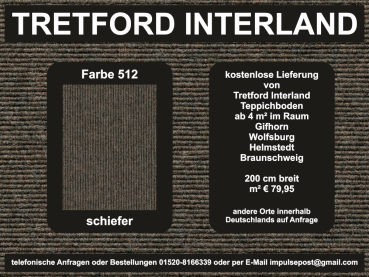 Preview: 512-schiefer.jpg – Tretford Interland Teppich in Schiefergrau aus Kaschmir-Ziegenhaar und Schurwolle